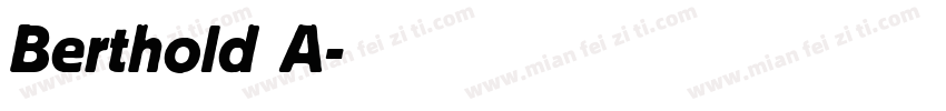 Berthold A字体转换
